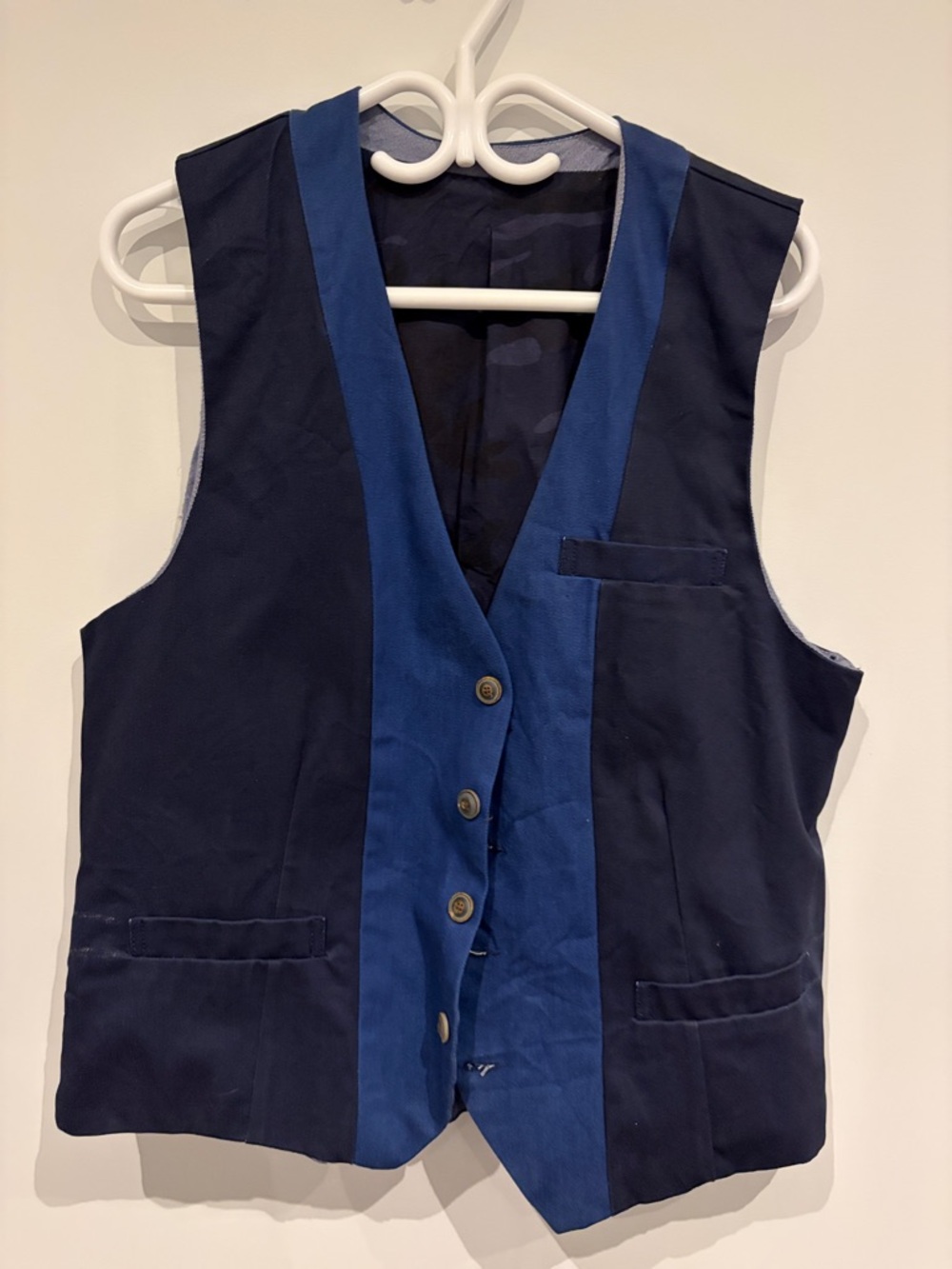 Navy and Royal Blue Men's Vest